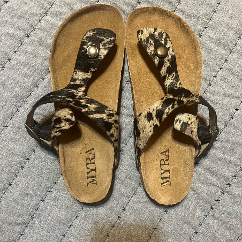 Myra Bag Women's Leopard Print Sandals